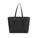 Sac cabas femme similicuir noir grande capacité Janys David Jones